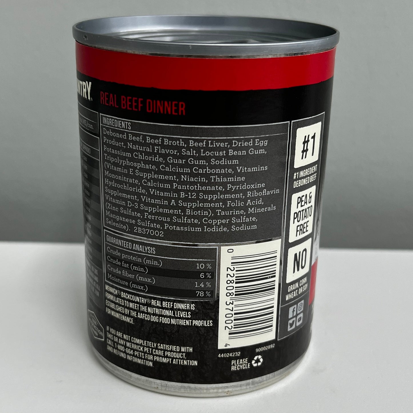 Merrick Backcountry Real Beef 12.7oz