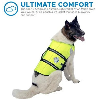 Fido Pet Neon Yellow Life Jacket