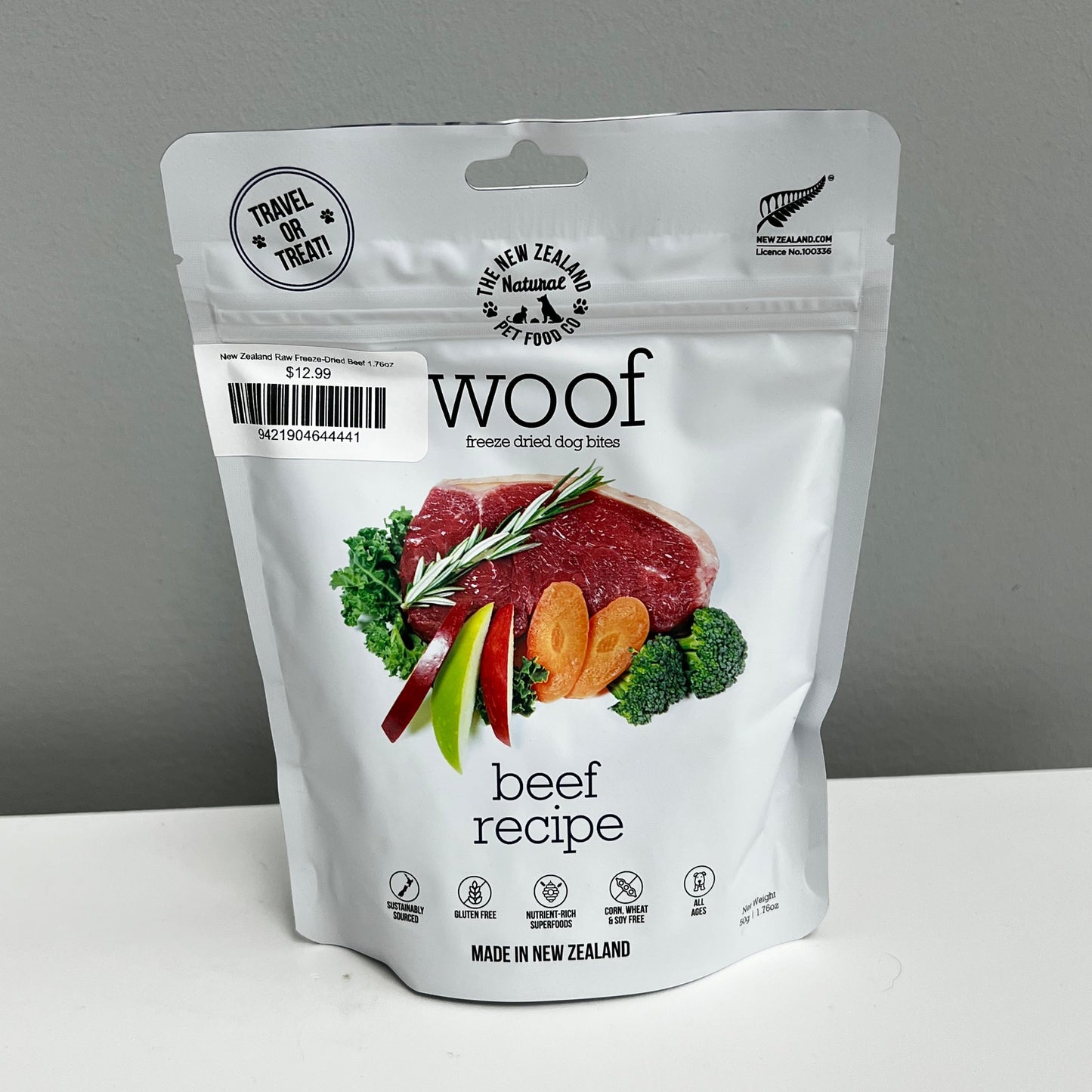 New Zealand Raw Freeze-Dried Beef 1.76oz