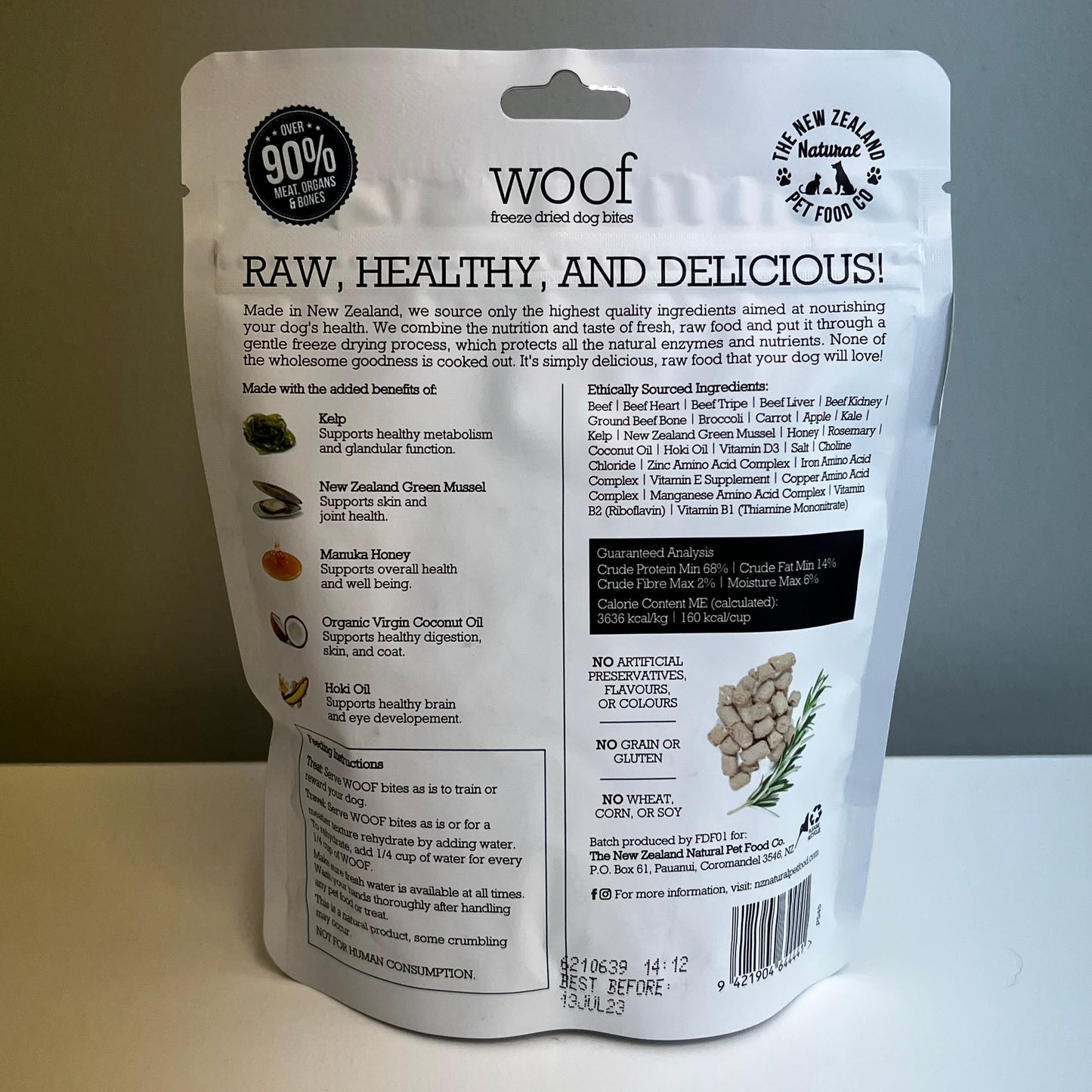New Zealand Raw Freeze-Dried Beef 1.76oz
