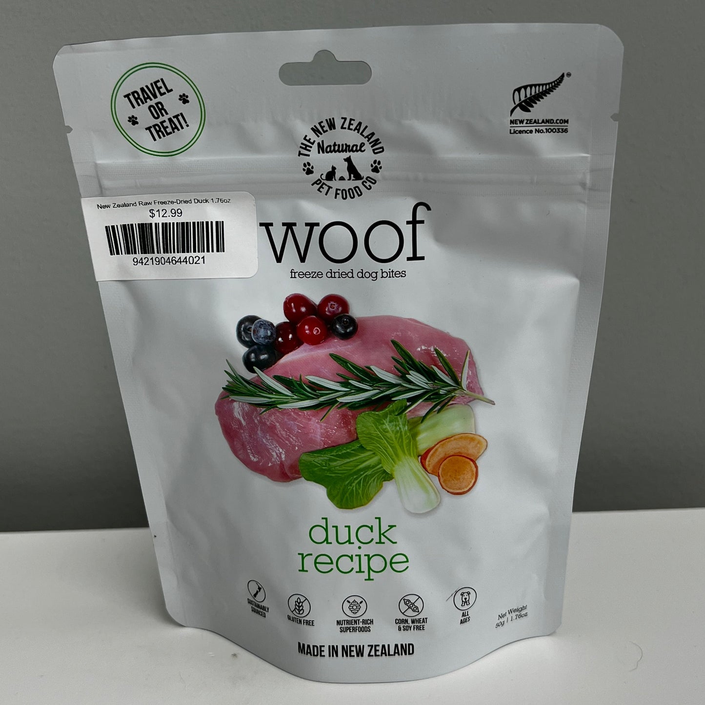 New Zealand Raw Freeze-Dried Duck 1.76oz