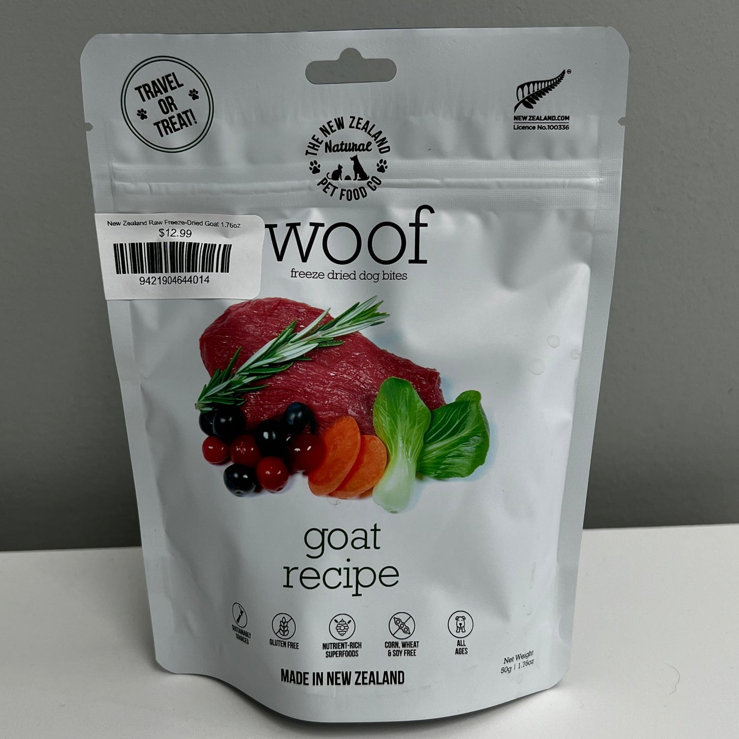 New Zealand Raw Freeze-Dried Goat 1.76oz