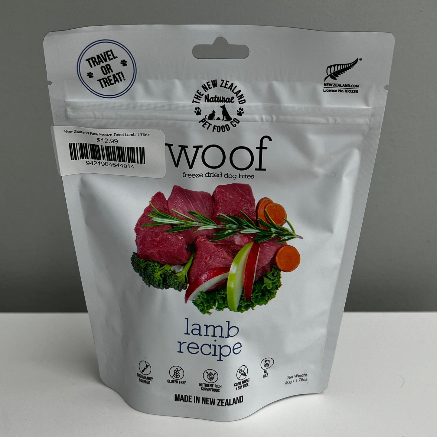 New Zealand Raw Freeze-Dried Lamb 1.76oz