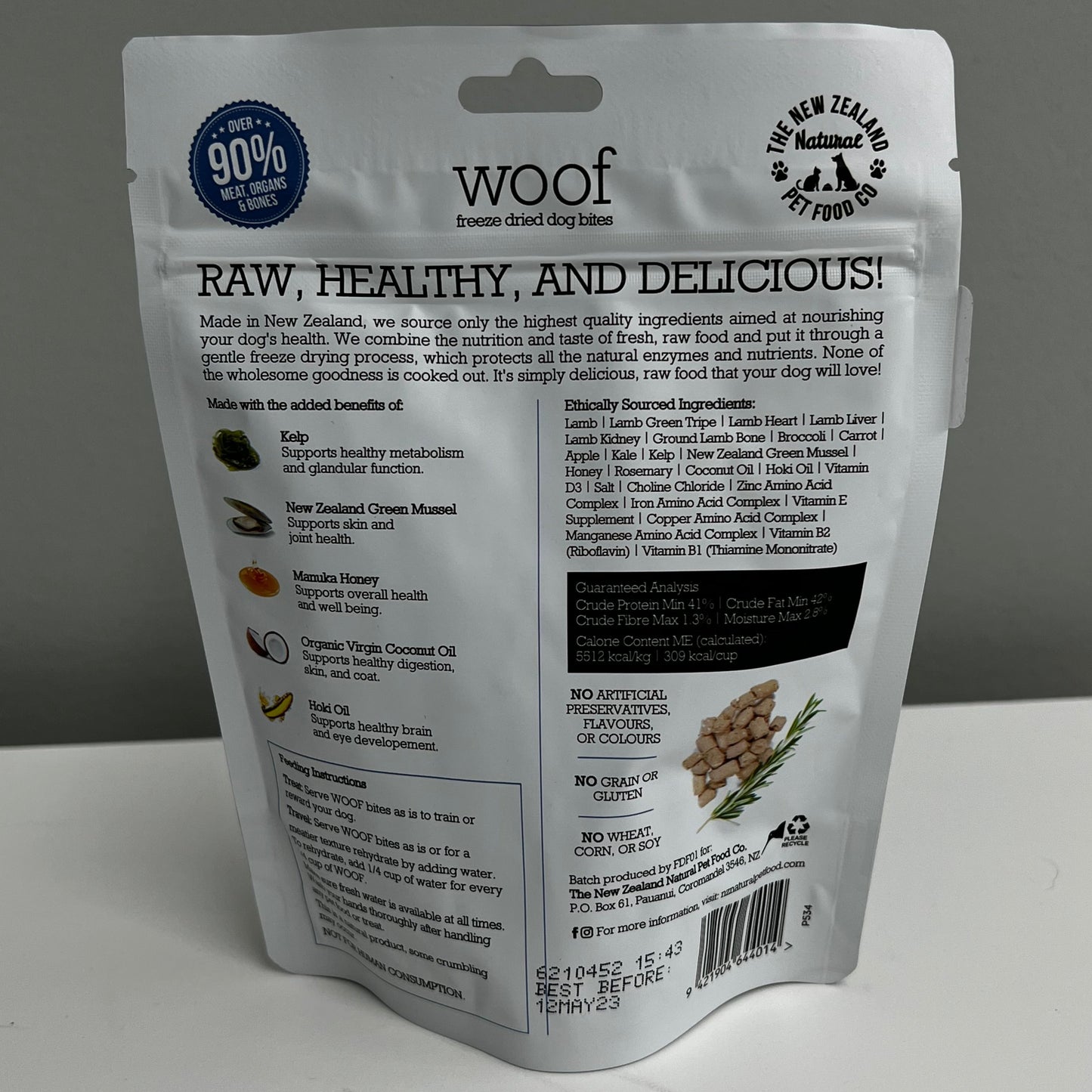 New Zealand Raw Freeze-Dried Lamb 1.76oz