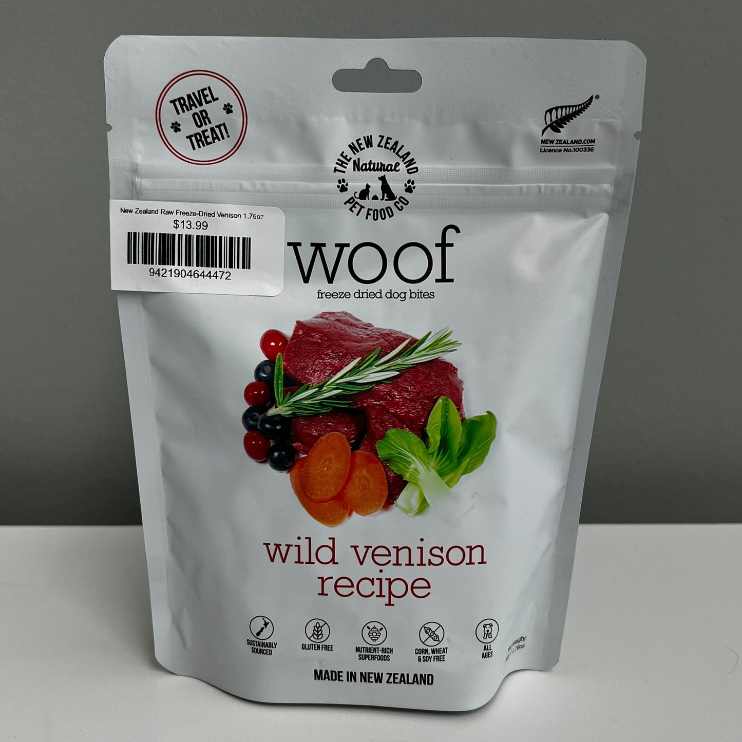 New Zealand Raw Freeze-Dried Venison 1.76oz