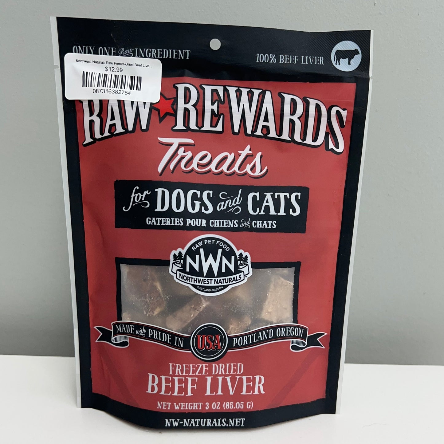 Northwest Naturals Raw Freeze-Dried Beef Liver 3oz