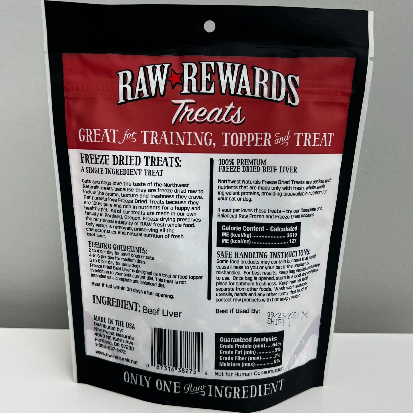 Northwest Naturals Raw Freeze-Dried Beef Liver 3oz
