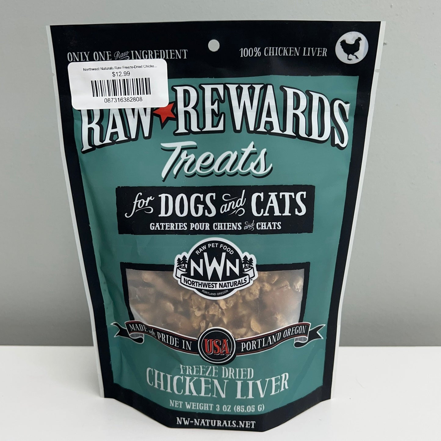 Northwest Naturals Raw Freeze-Dried Chicken Liver 3oz