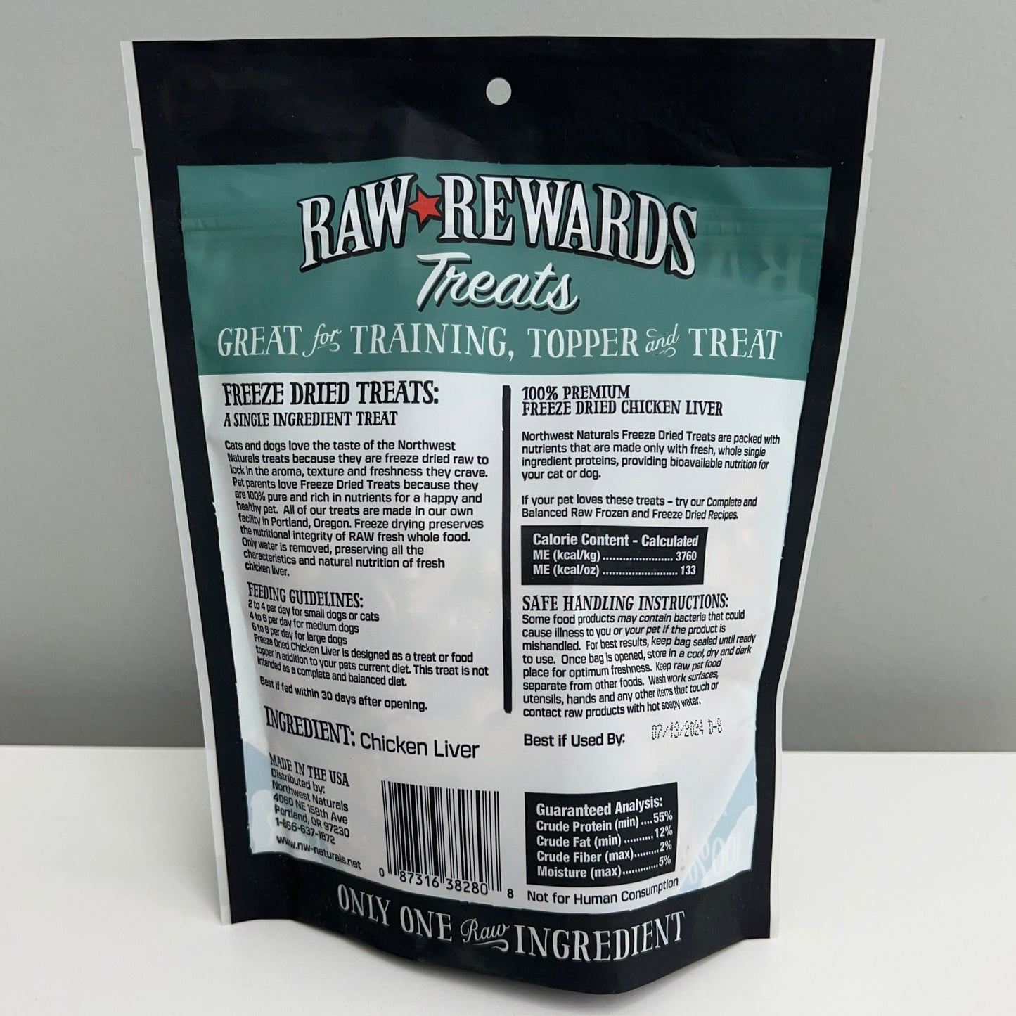 Northwest Naturals Raw Freeze-Dried Chicken Liver 3oz