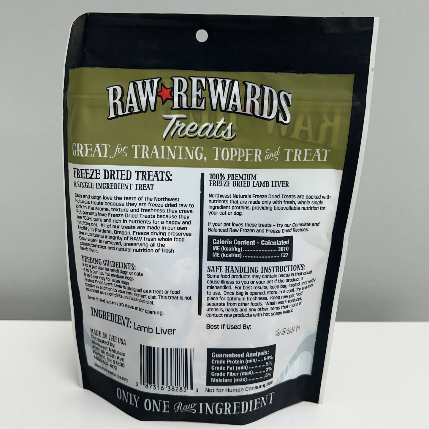 Northwest Naturals Raw Freeze-Dried Lamb Liver 3oz