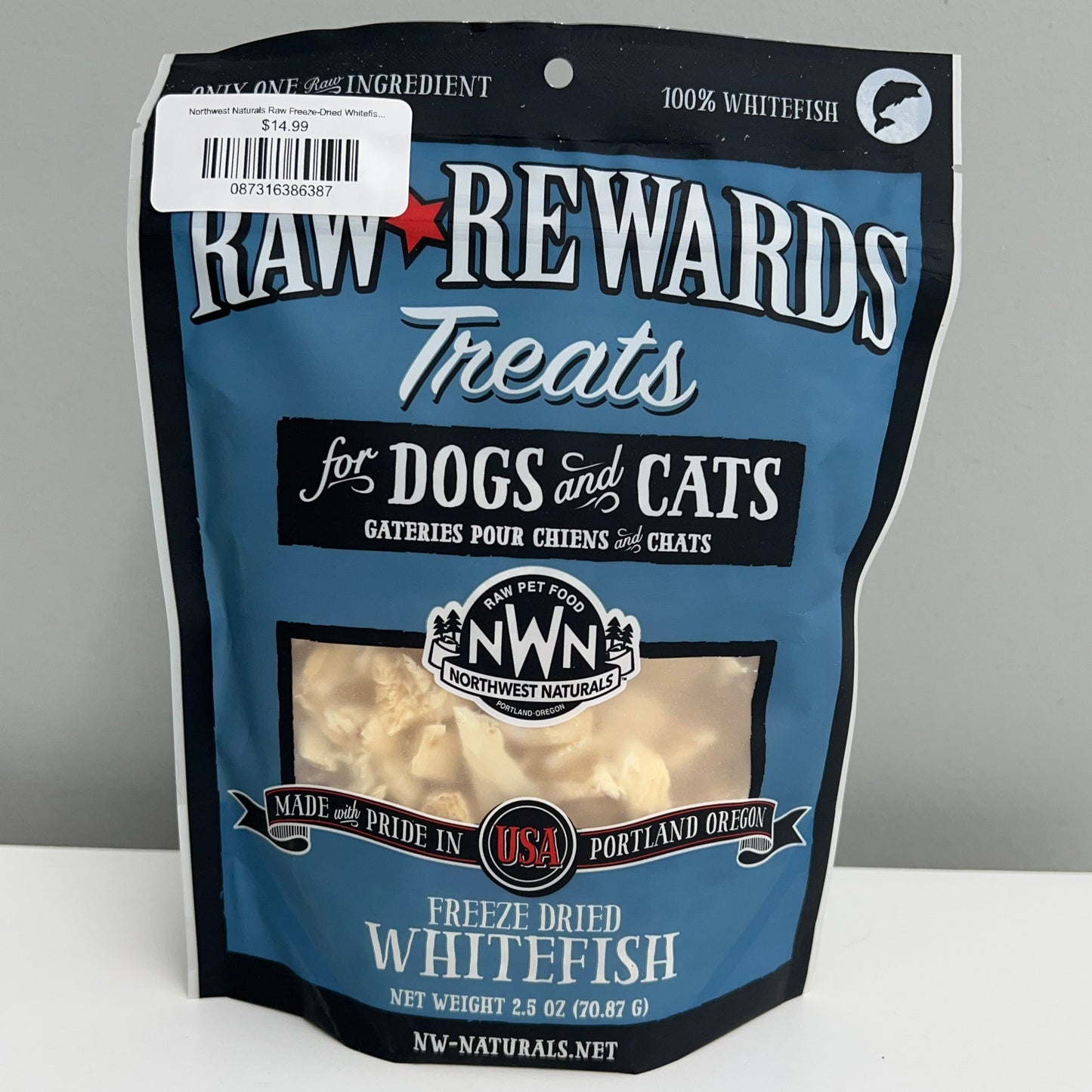 Northwest Naturals Raw Freeze-Dried Whitefish 2.5oz
