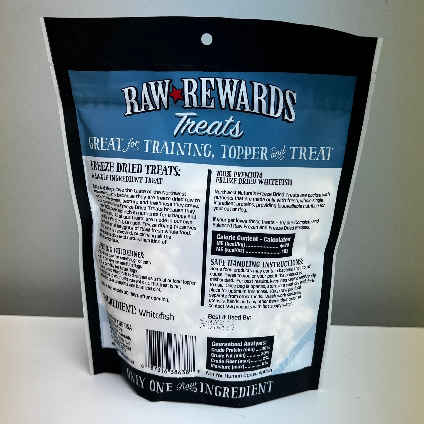 Northwest Naturals Raw Freeze-Dried Whitefish 2.5oz