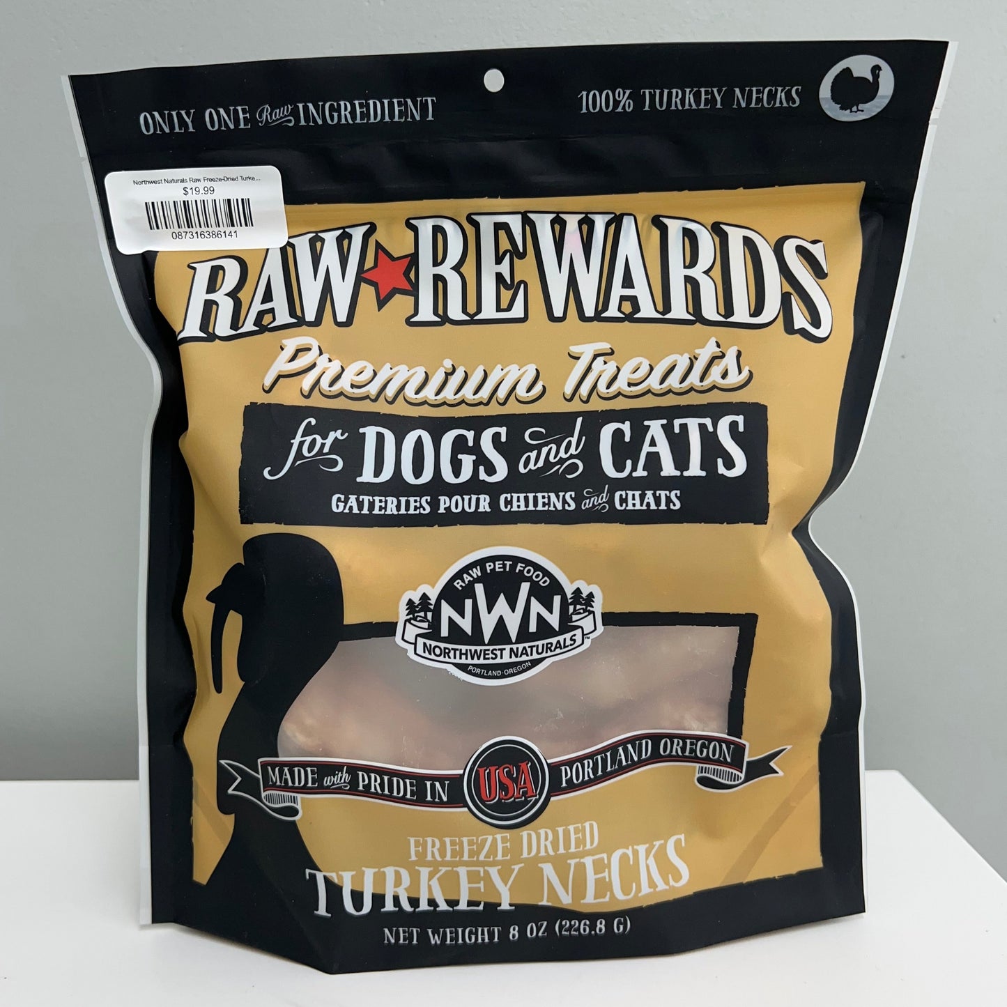 Northwest Naturals Raw Freeze-Dried Turkey Necks 8oz