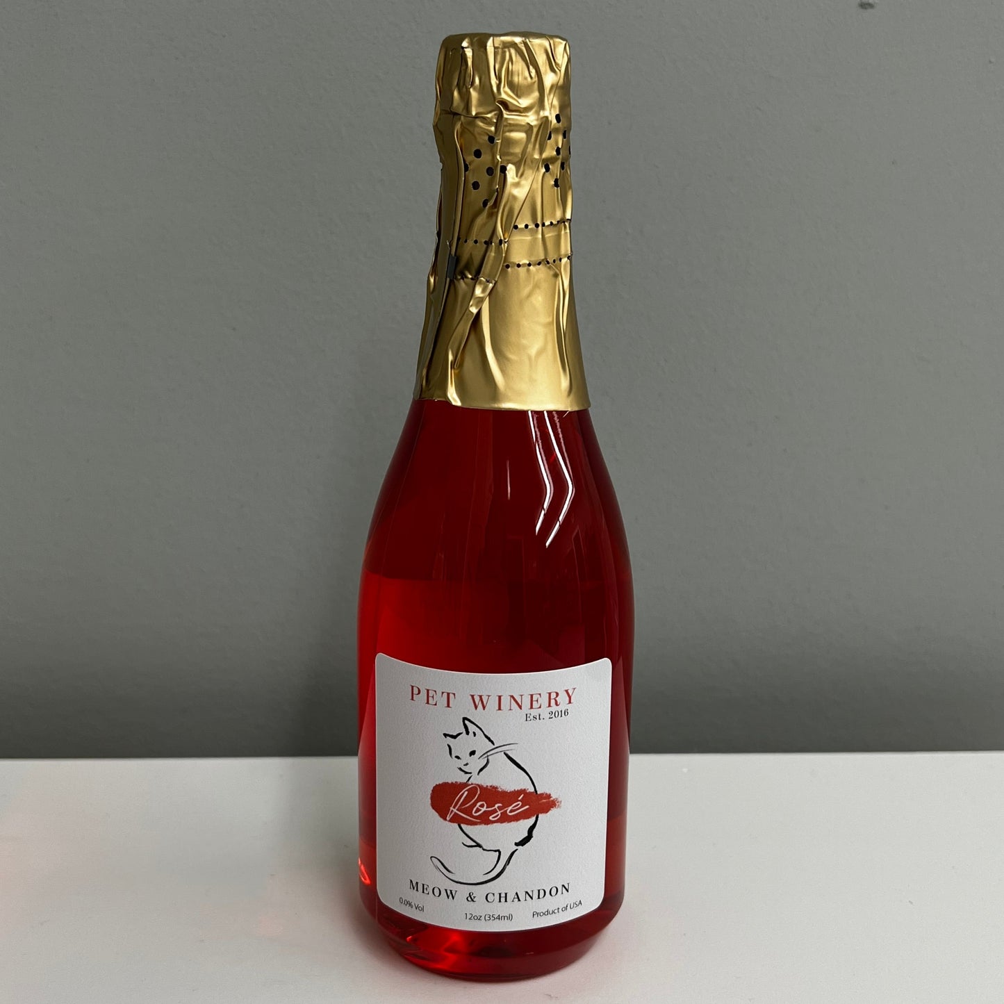 Pet Winery Cat Champagne Meow and Chandon