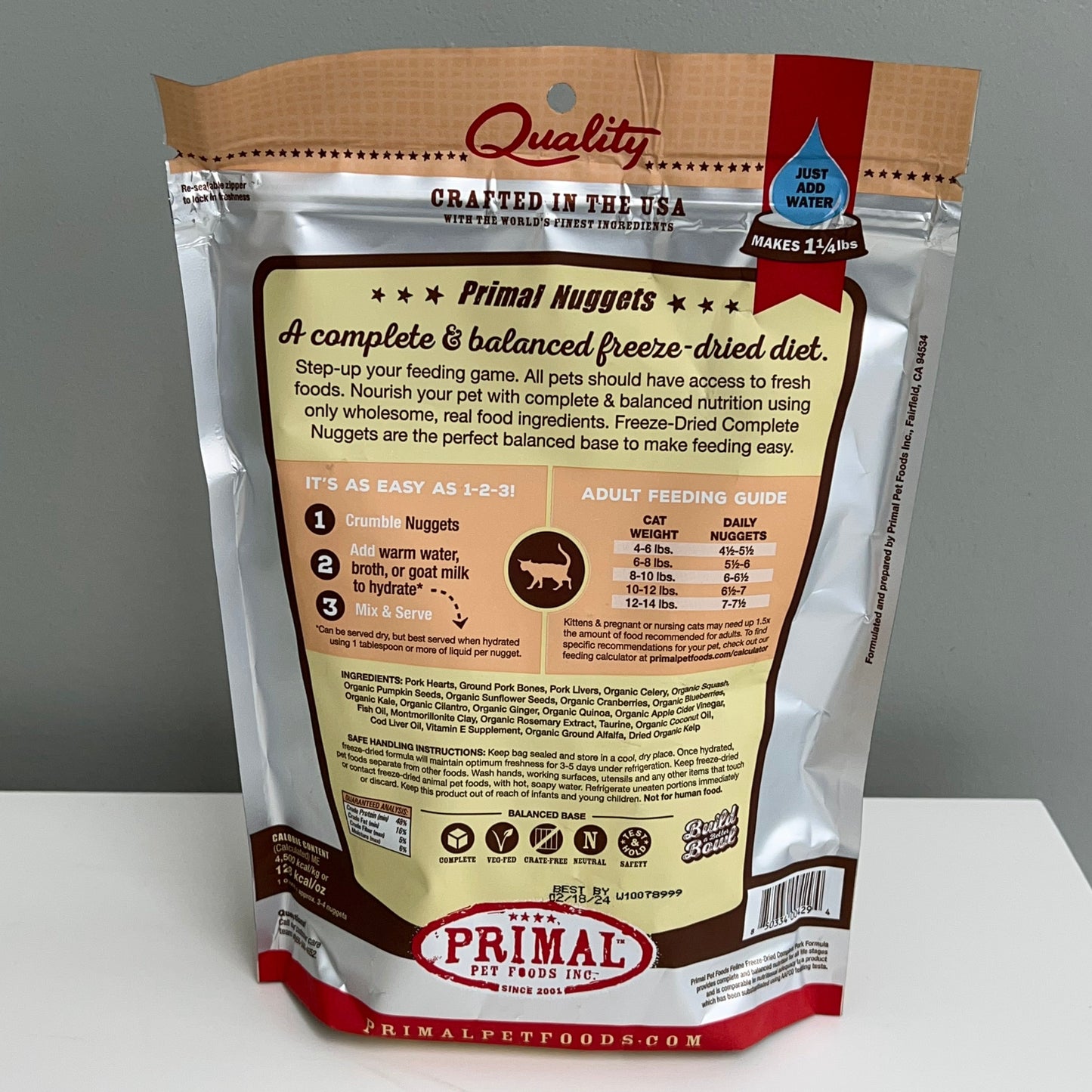 Primal Freeze-Dried Nuggets Cat Pork Formula 5.5oz