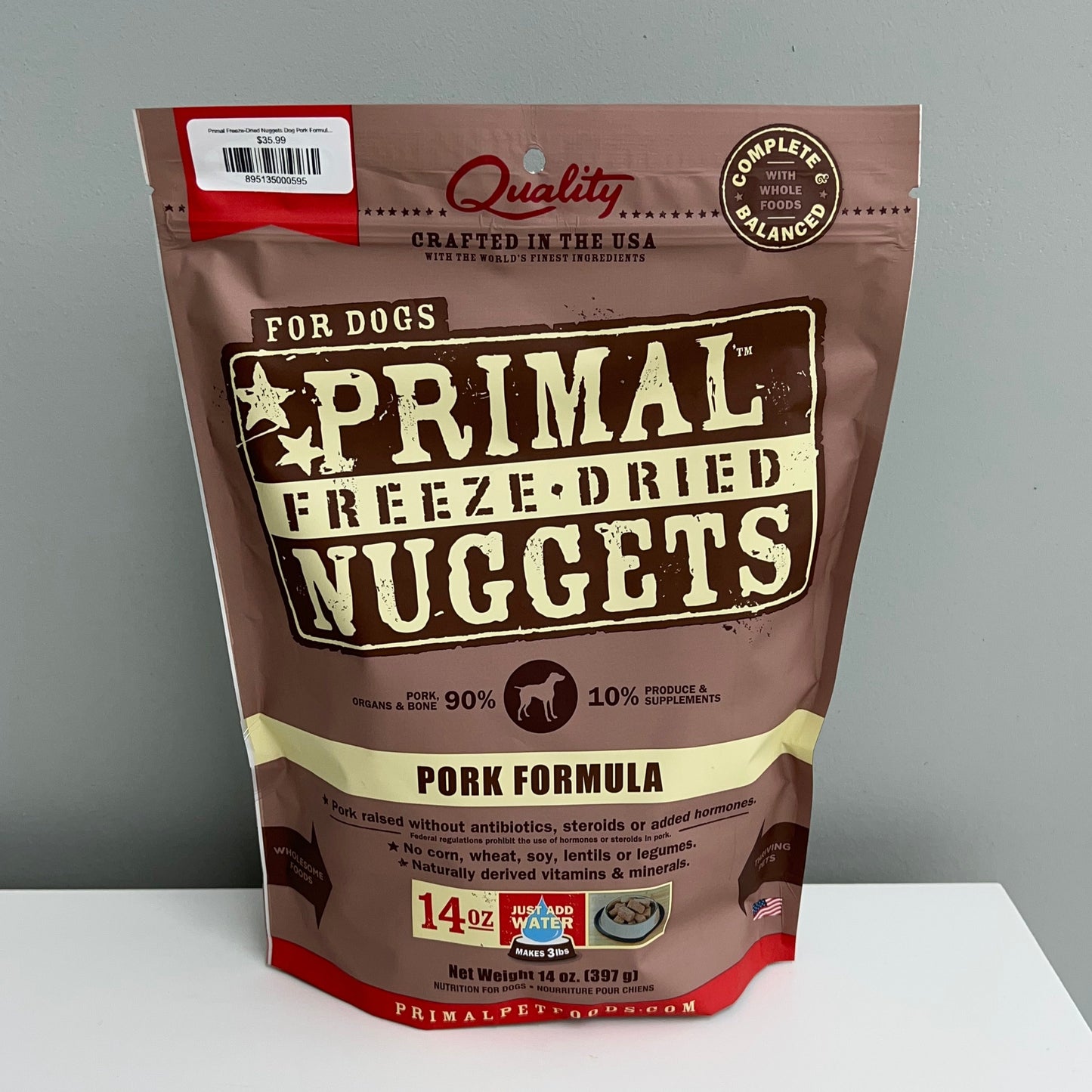 Primal Freeze-Dried Nuggets Dog Pork Formula 14oz