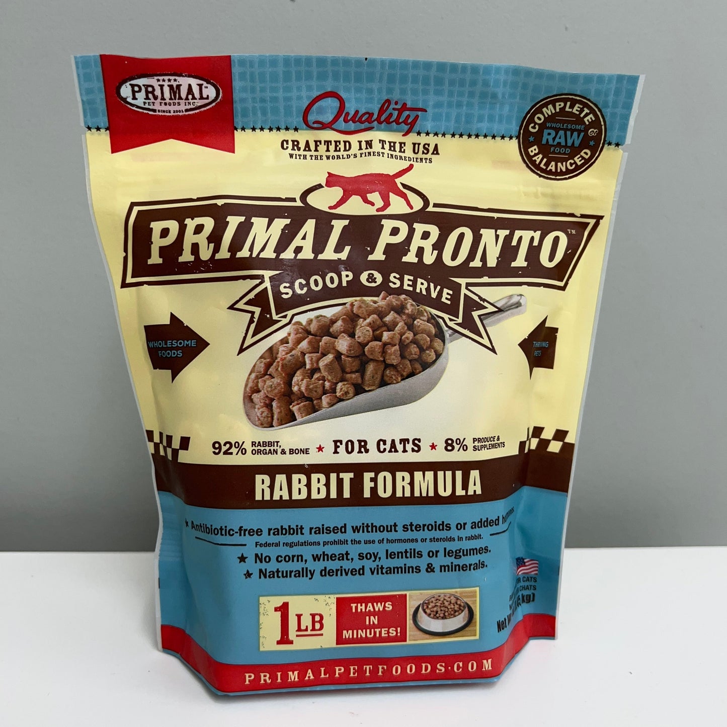 Primal Frozen Feline Pronto- Rabbit 1lb