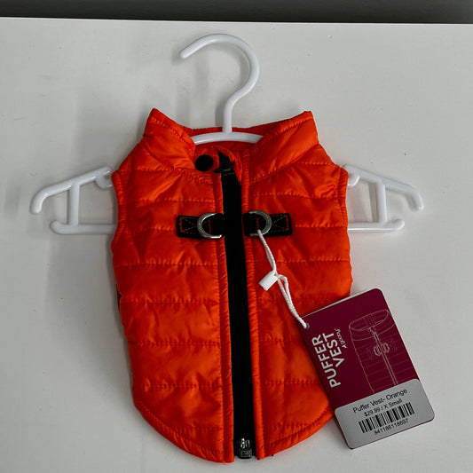 Puffer Vest- Orange