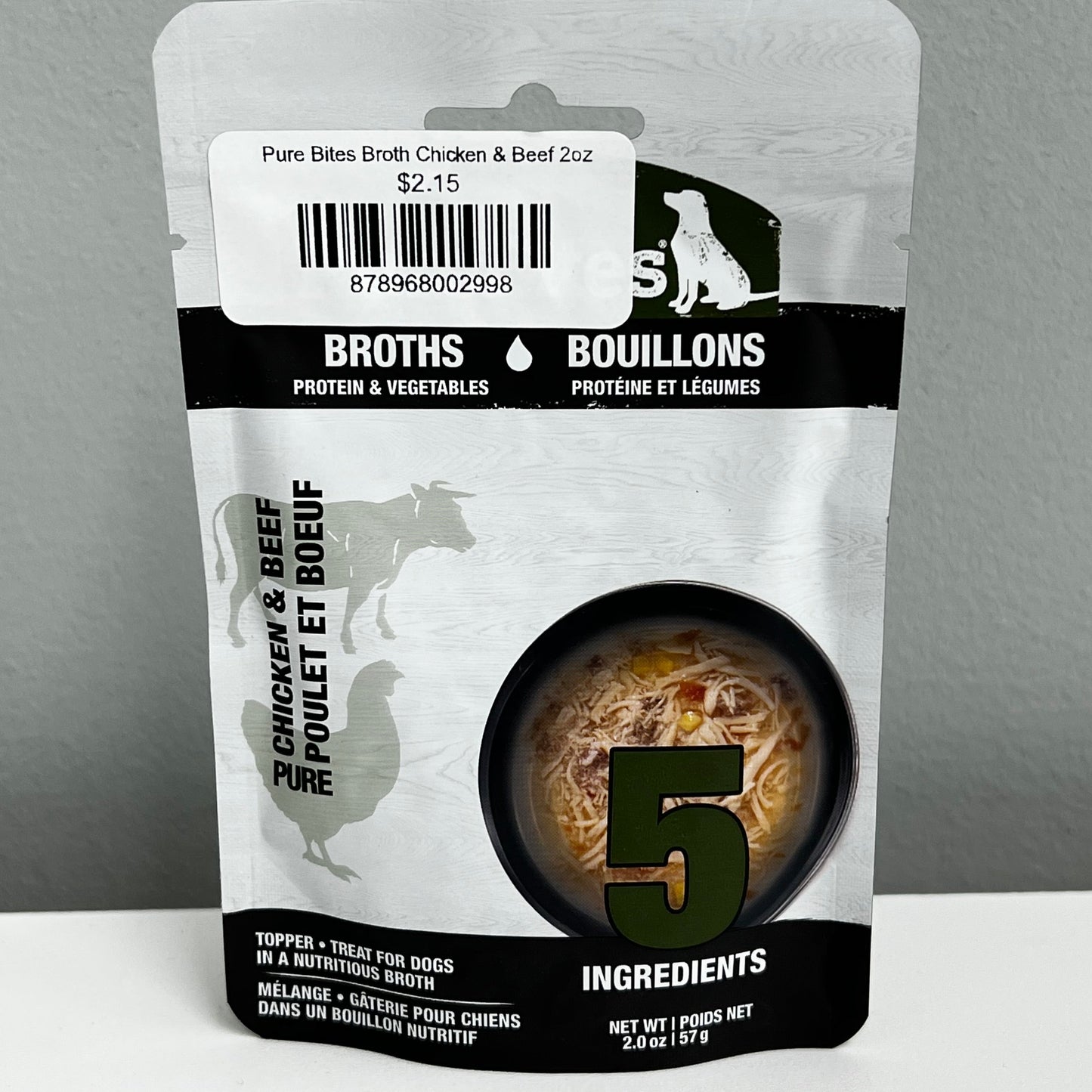 Pure Bites Broth Chicken & Beef 2oz