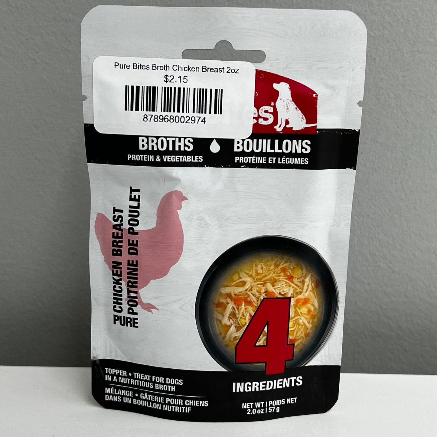 Pure Bites Broth Chicken Breast 2oz