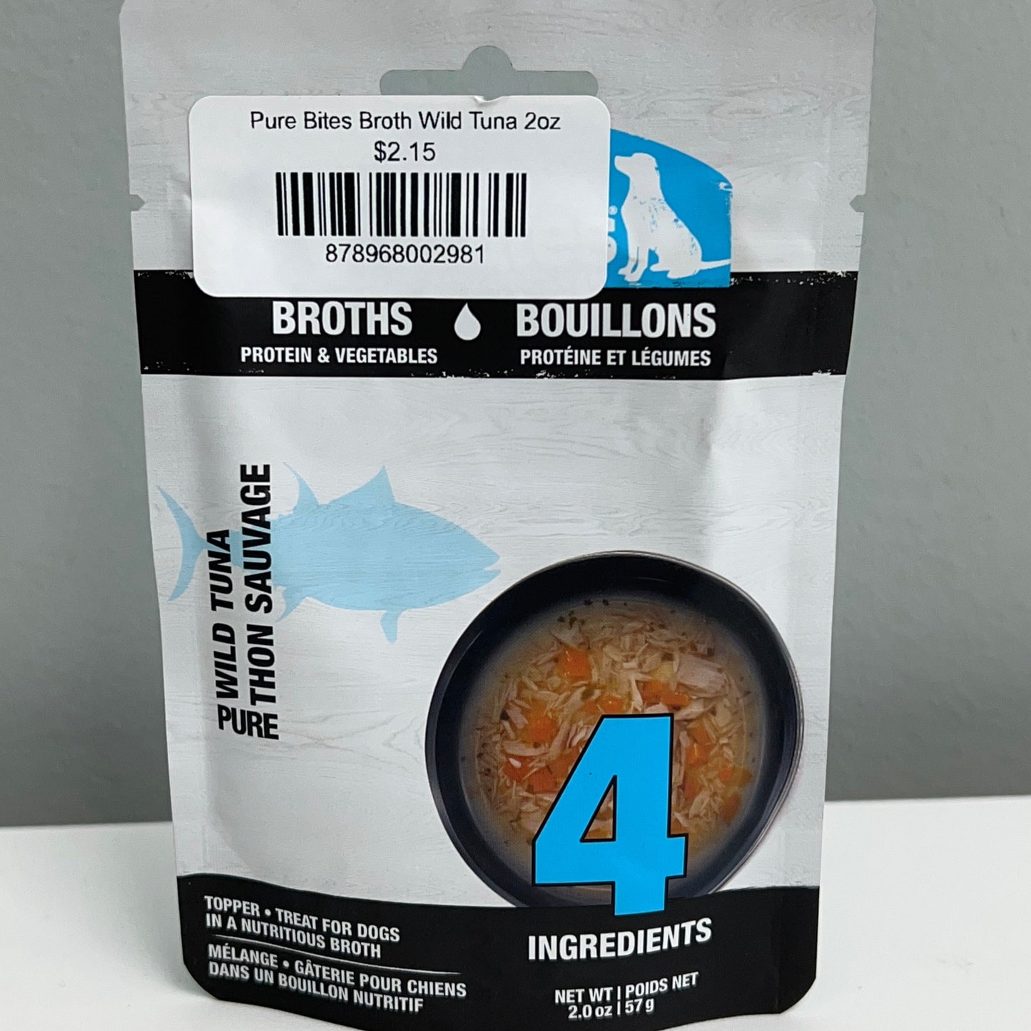 Pure Bites Broth Wild Tuna 2oz