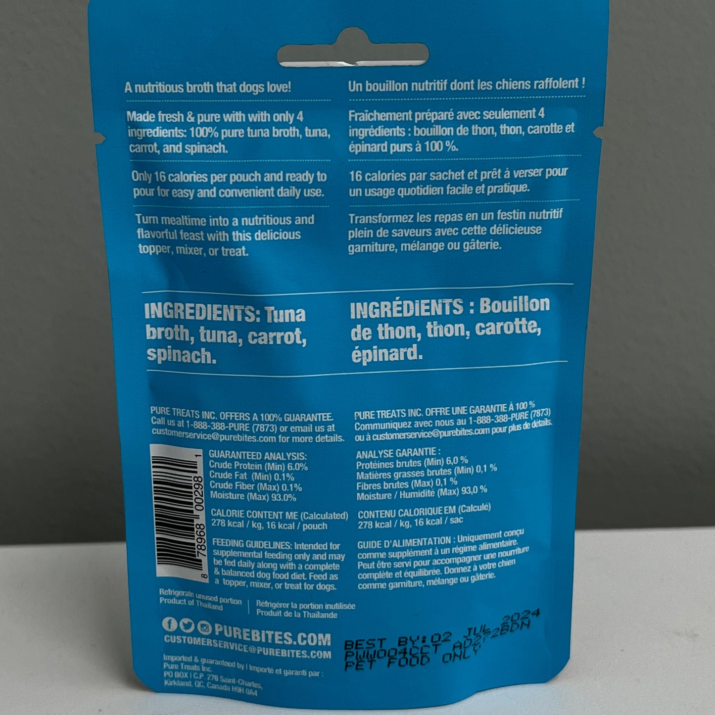 Pure Bites Broth Wild Tuna 2oz