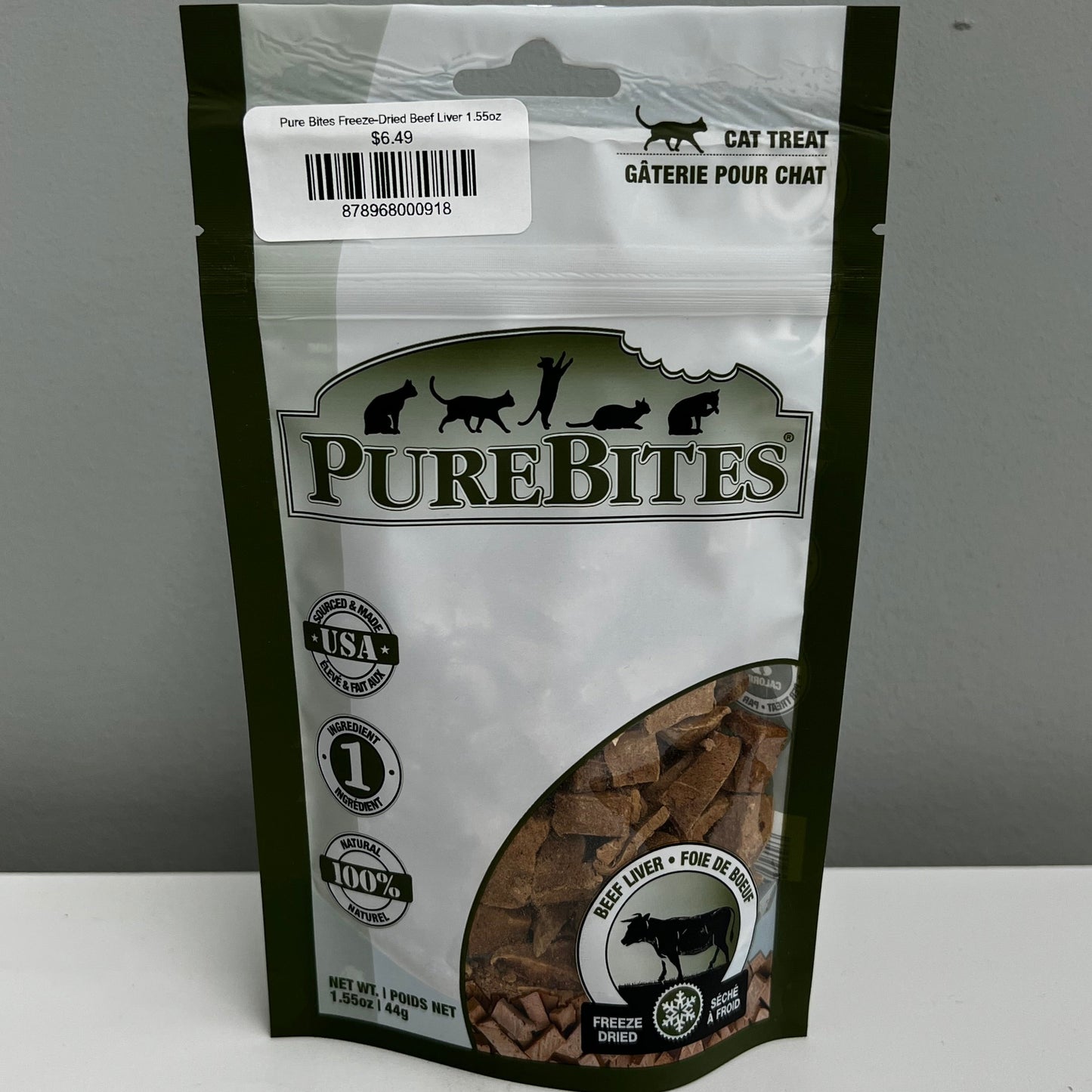 Pure Bites Freeze-Dried Beef Liver 1.55oz