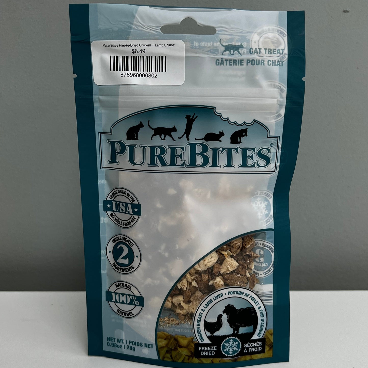 Pure Bites Freeze-Dried Chicken + Lamb 0.98oz