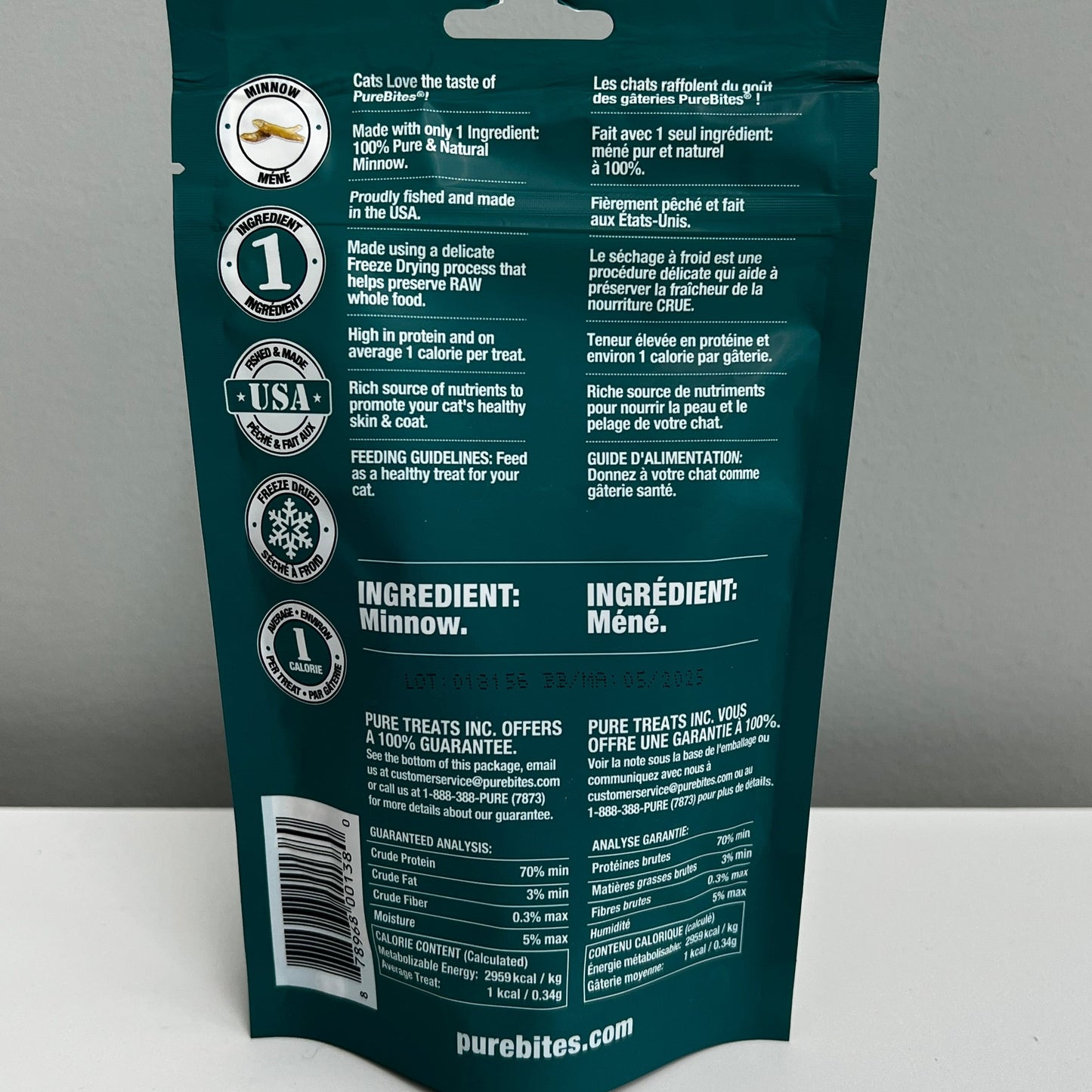 Pure Bites Freeze-Dried Minnow 1.09oz