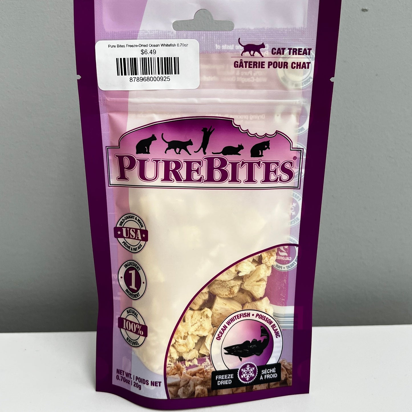 Pure Bites Freeze-Dried Ocean Whitefish 0.70oz