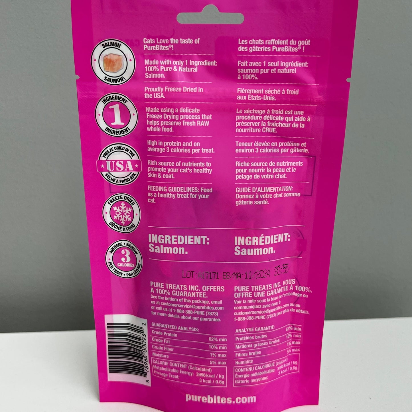 Pure Bites Freeze-Dried Salmon 0.92oz
