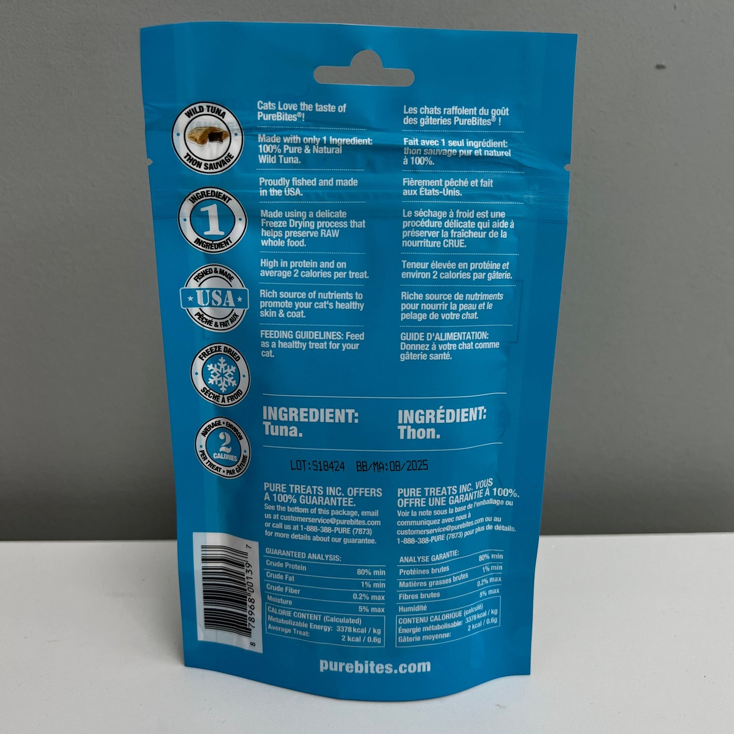 Pure Bites Freeze-Dried Wild Tuna 0.88oz