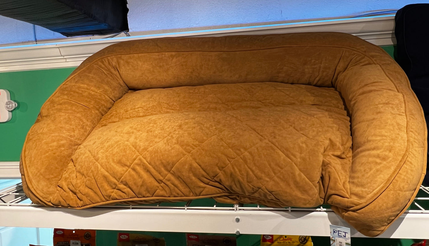 Quilted Microfiber Bolster Lounger