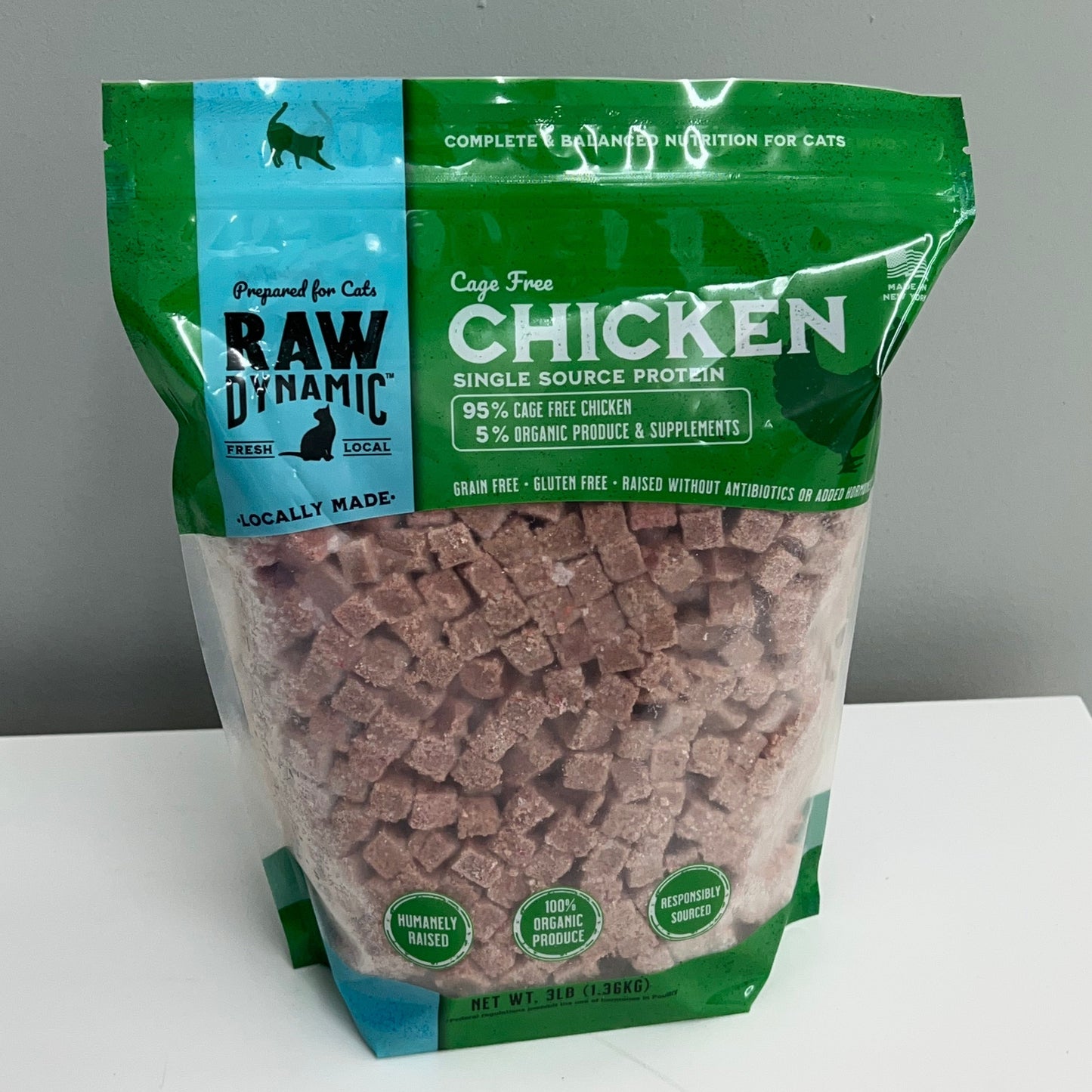 Raw Dynamic Frozen Feline- Chicken 3lb