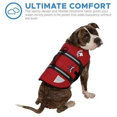 Fido Pet Red Neoprene Life Jacket