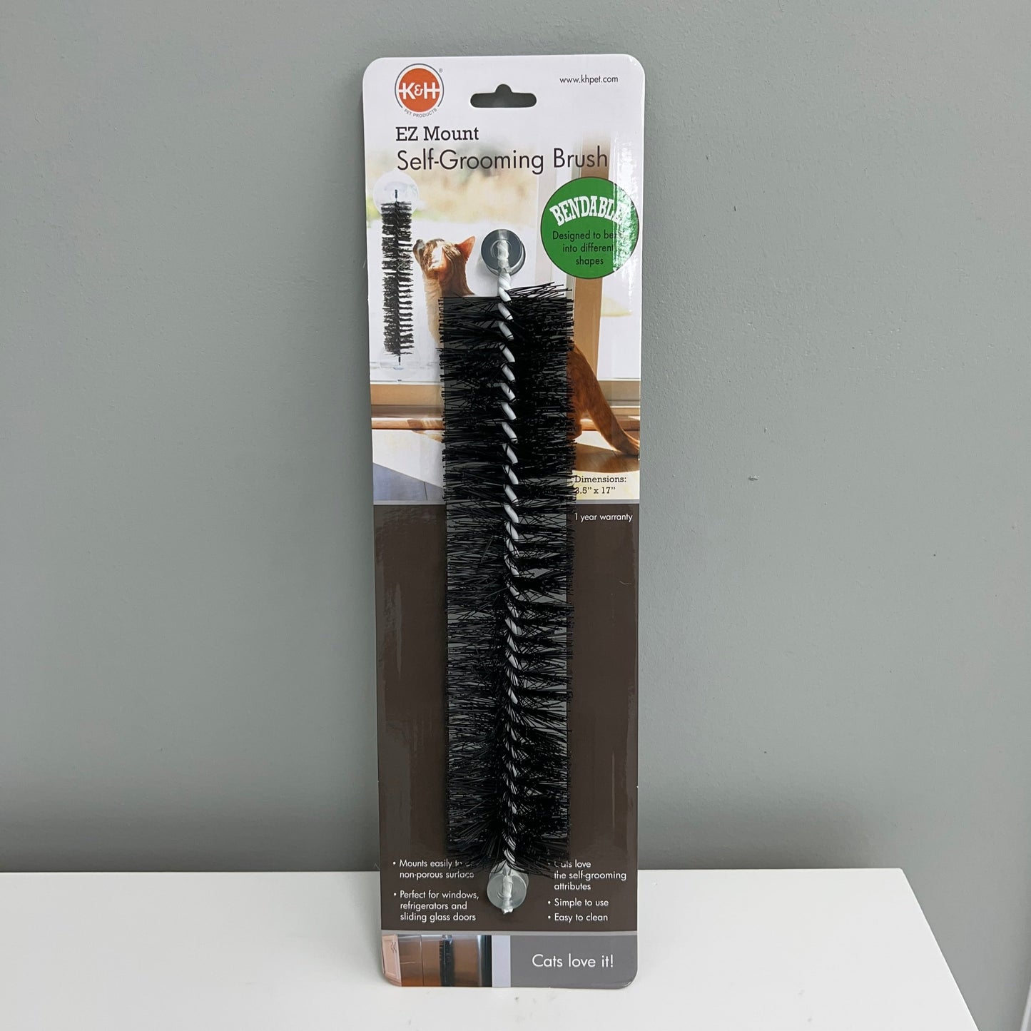 K&H EZ Mount Self-Grooming Brush