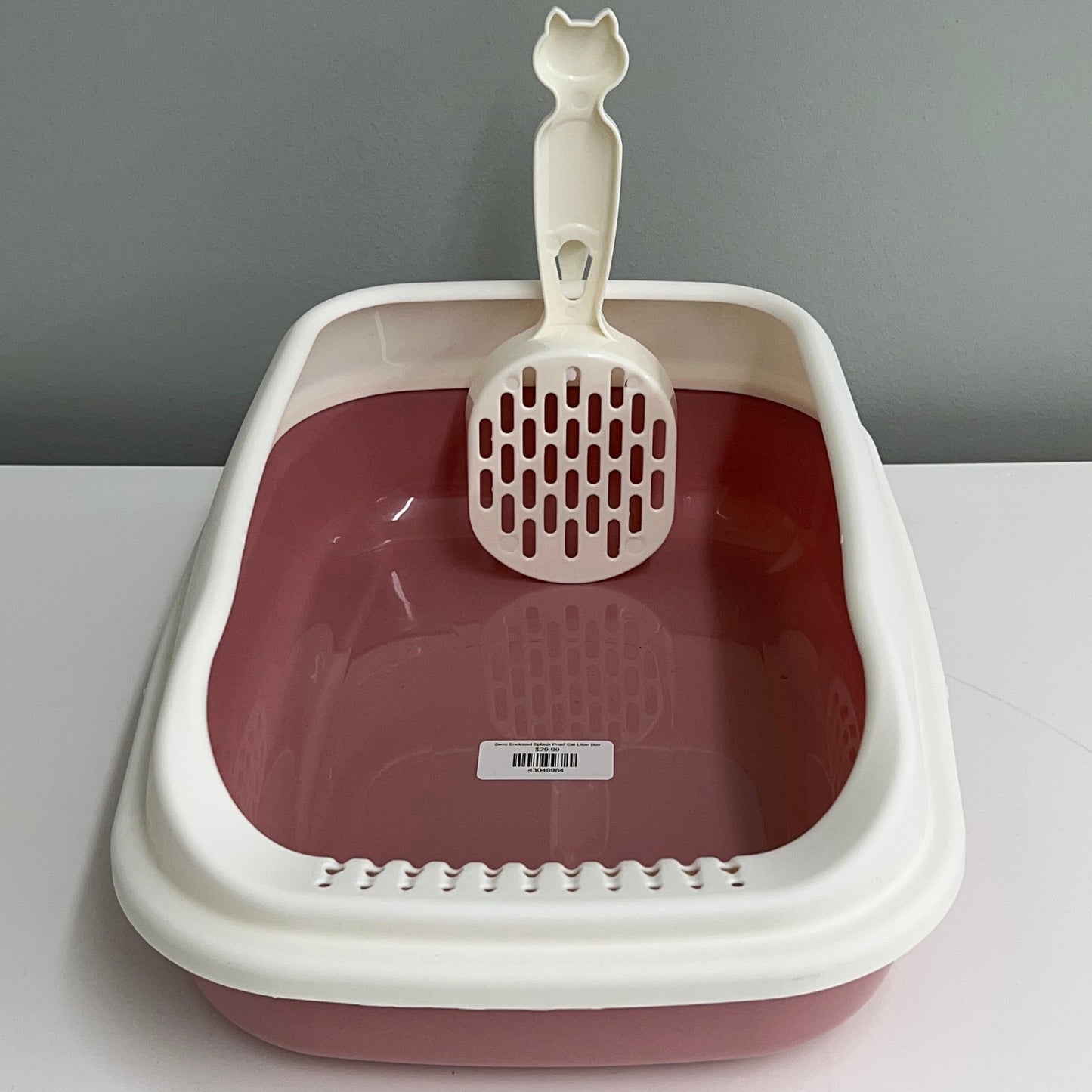 Semi Enclosed Splash Proof Cat Litter Box