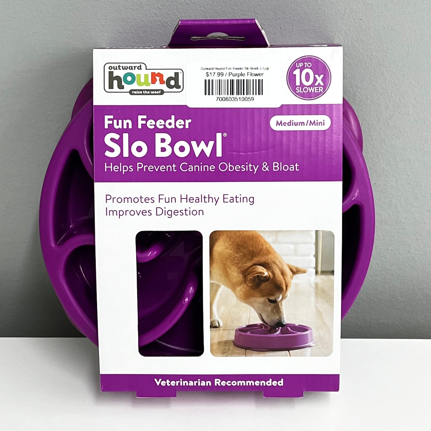 Outward Hound Fun Feeder Slo Bowl- Medium (2 cup)