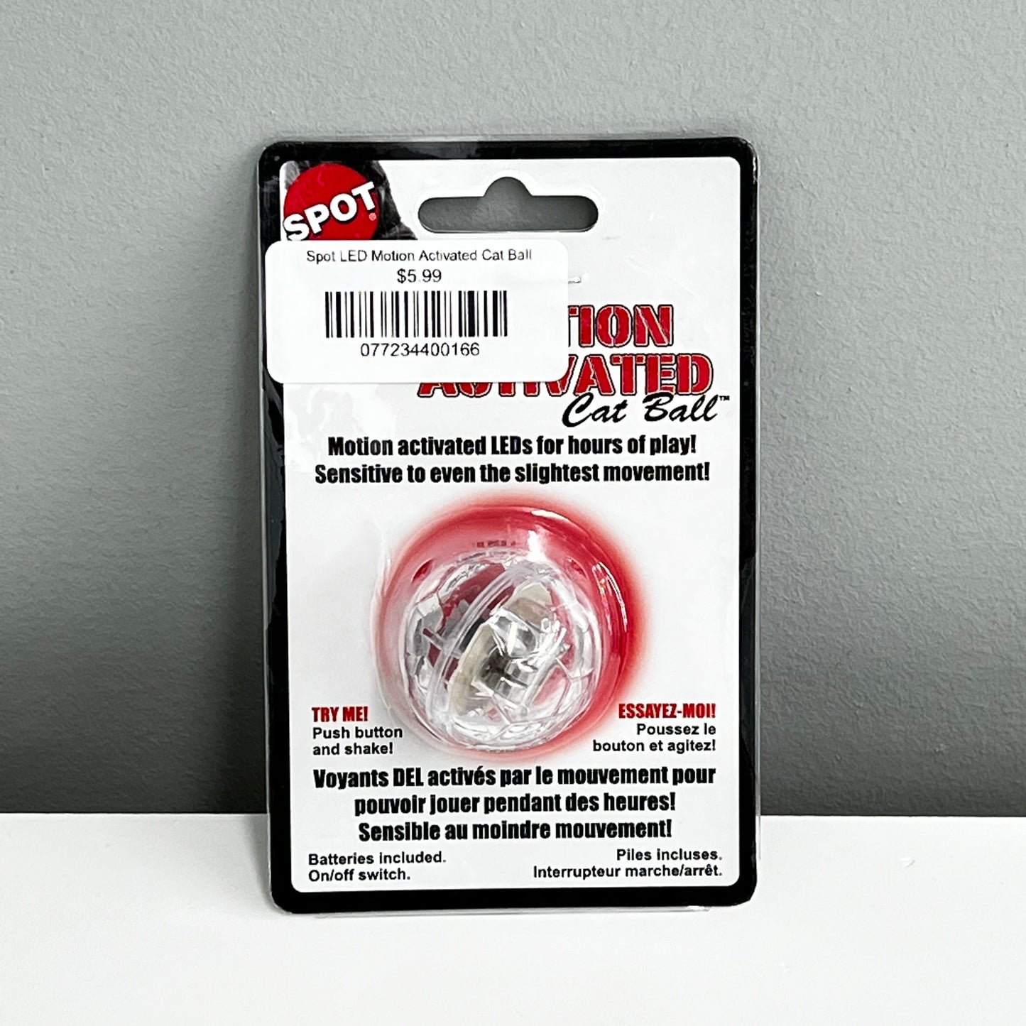 Spot LED Motion Activated Cat Ball