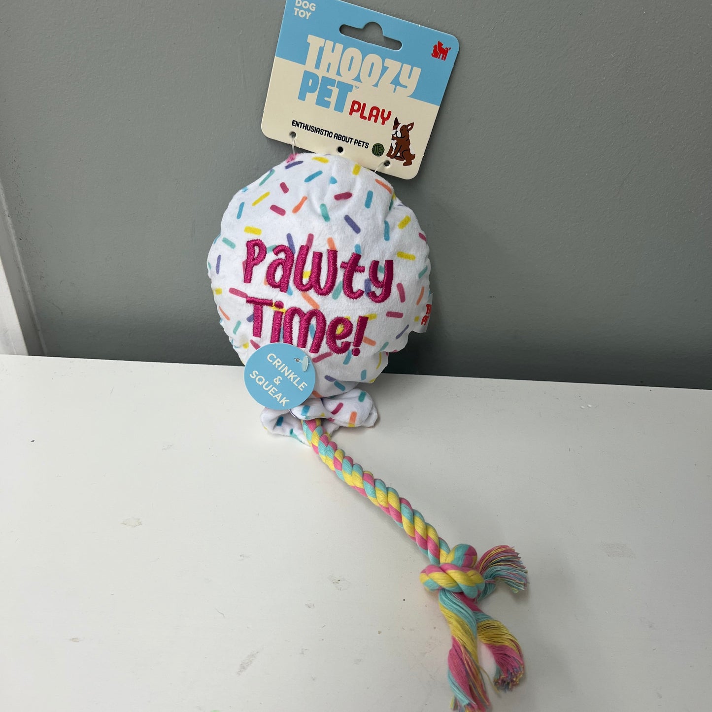ThoozyPet Birthday Balloon Rope Toy