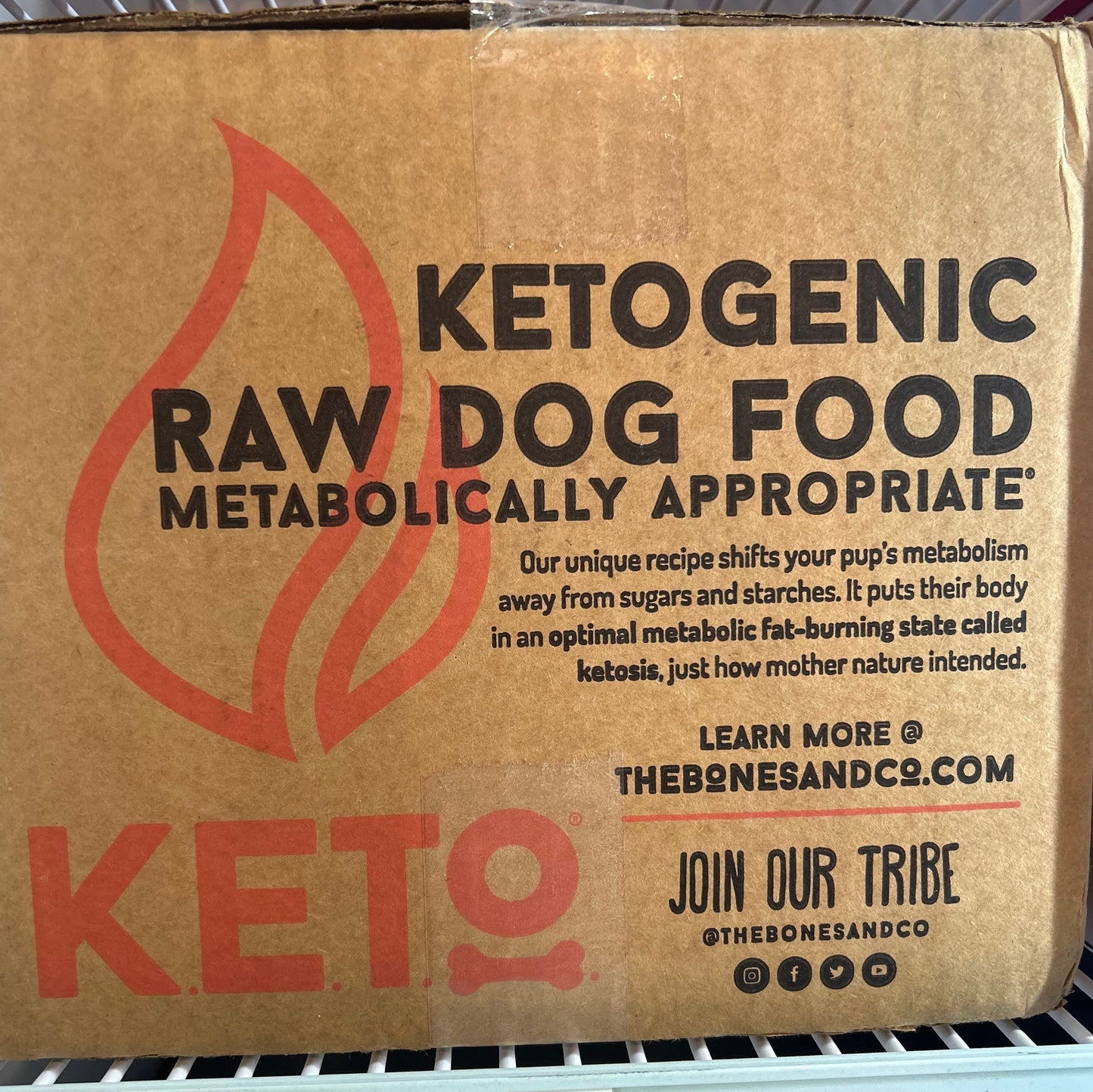 Bones & Co Beef Patties 1:1 Bulk 18lb Box