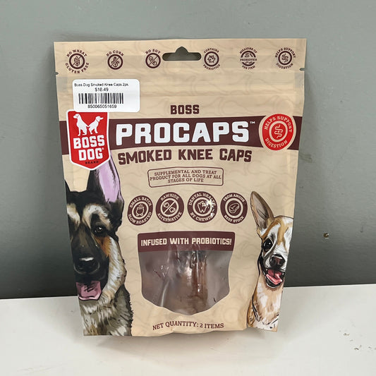 Boss Dog Smoked Knee Caps 2pk