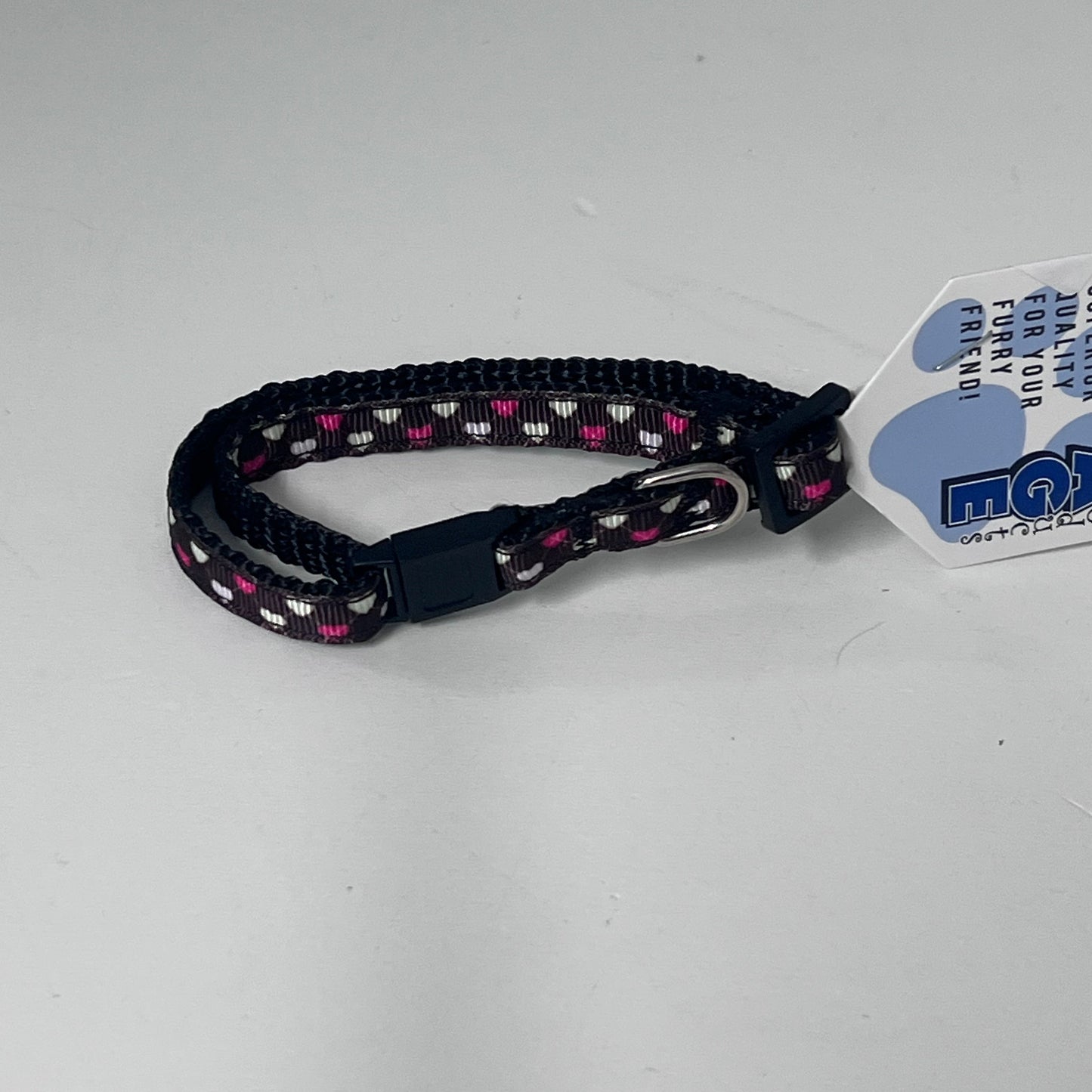 Argyle Hearts Cat Safety Collar