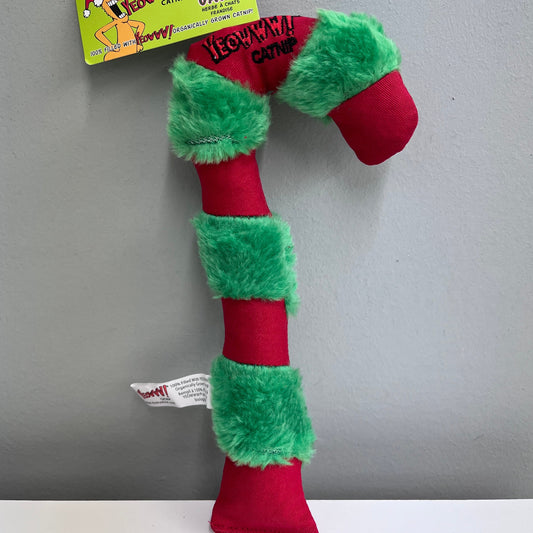 Candy Cane Catnip Toy