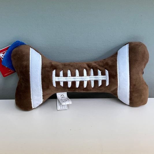 Football Bone Dog Toy- Large
