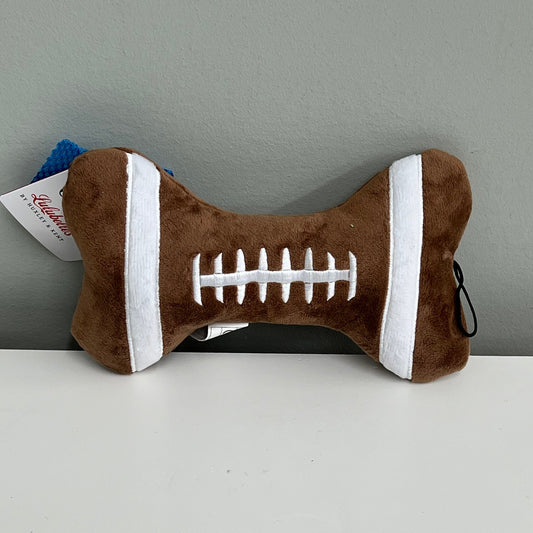 Football Bone Dog Toy- Small