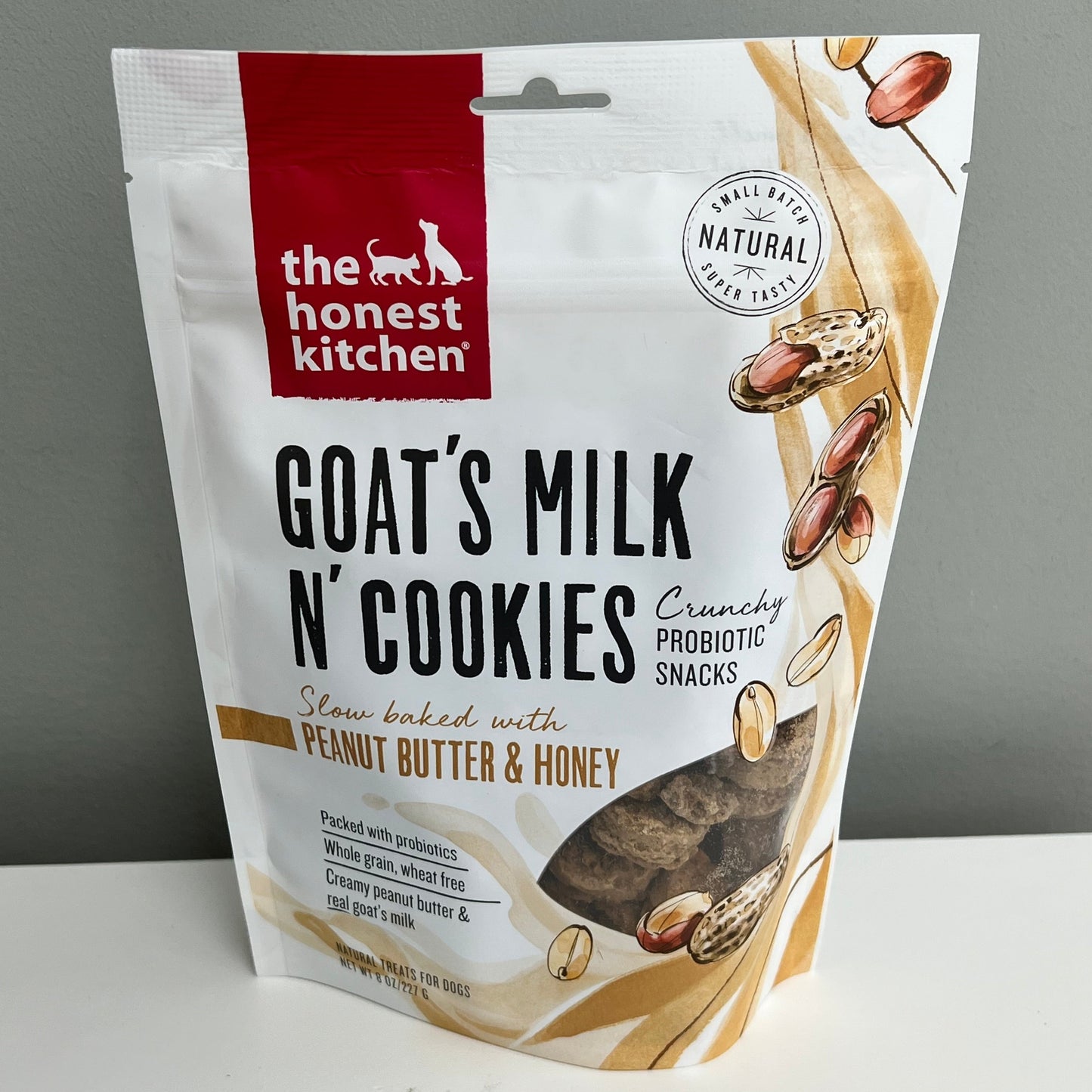 The Honest Kitchen Goat's Milk N Cookies Peanut Butter & Honey 8oz