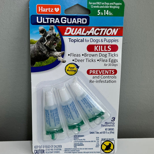 Hartz Ultra Guard Flea & Tick Topical- XSmall Dogs (5-14lbs)