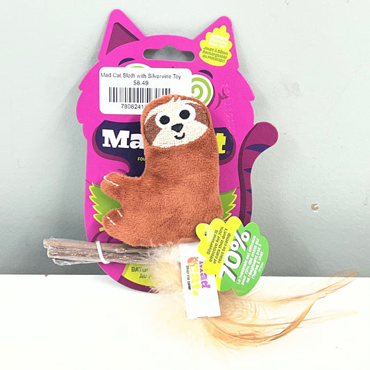 Mad Cat Sloth with Silvervine Toy