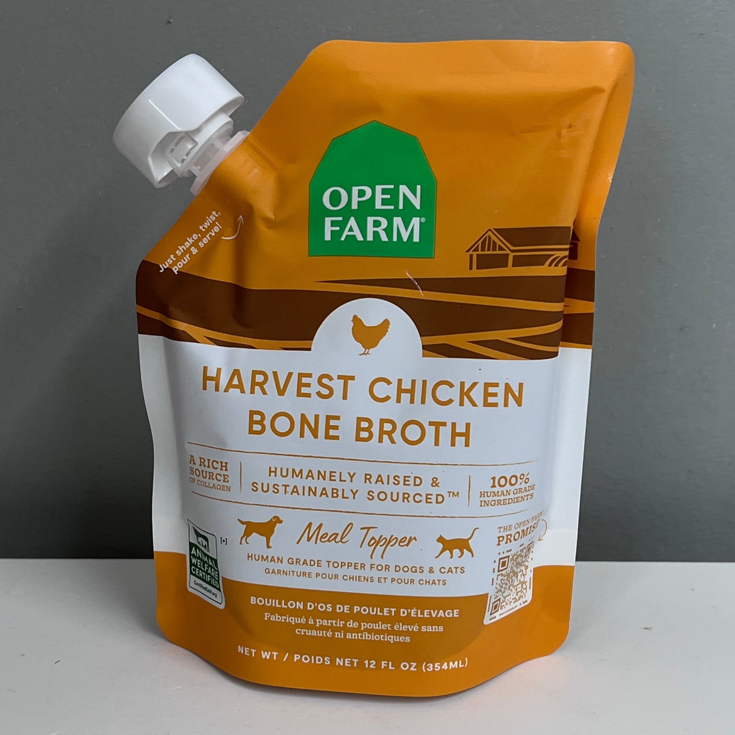 Open Farm Chicken Bone Broth 12oz